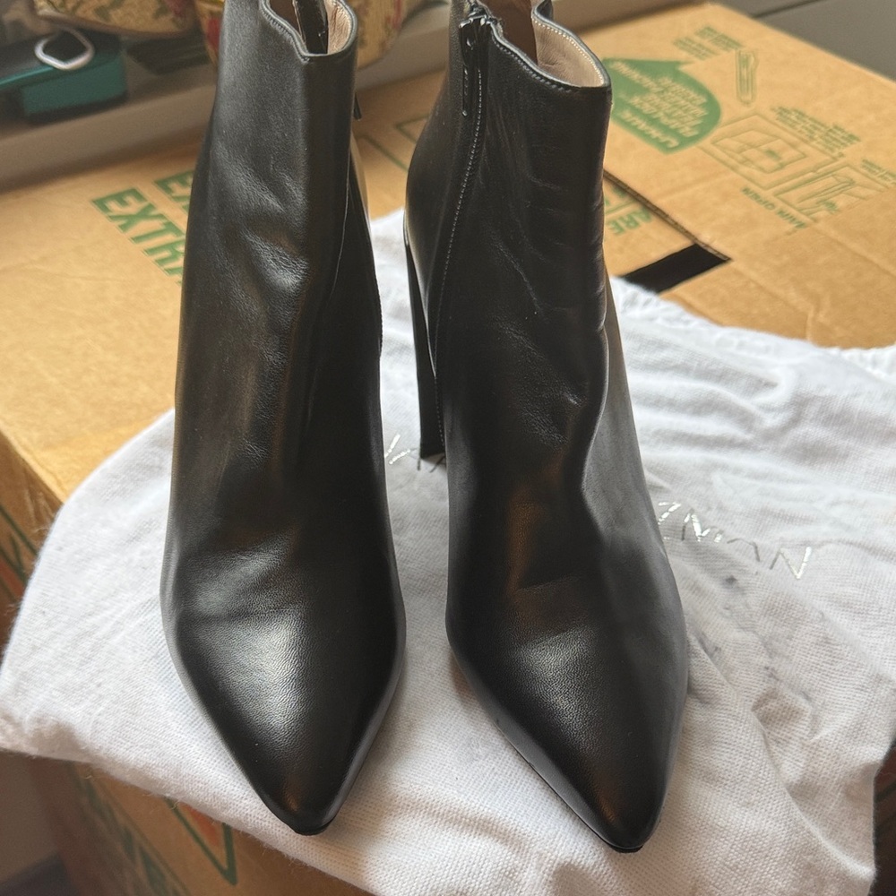Stuart Weitzman Black Ankle Booties
